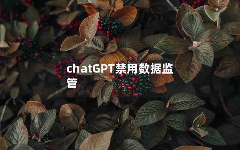 chatGPT禁用数据监管