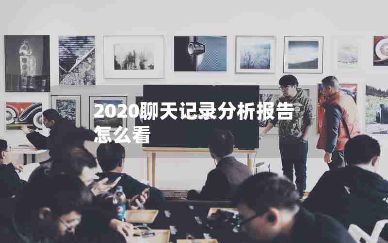 2020聊天记录分析报告怎么看