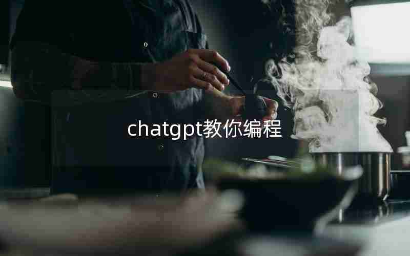 chatgpt教你编程