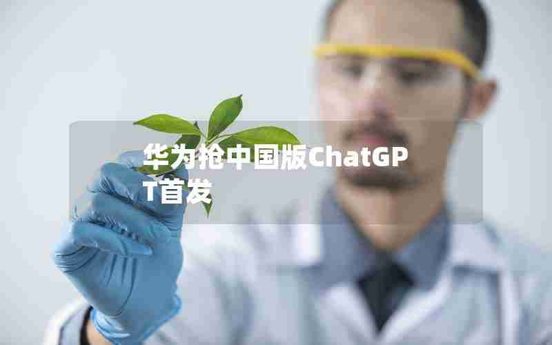 华为抢中国版ChatGPT首发