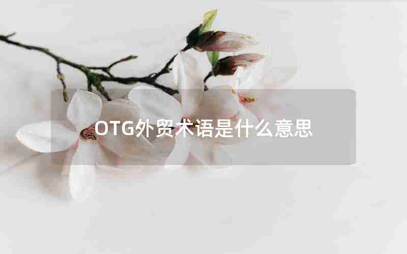 OTG外贸术语是什么意思