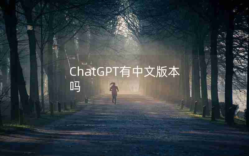 ChatGPT有中文版本吗