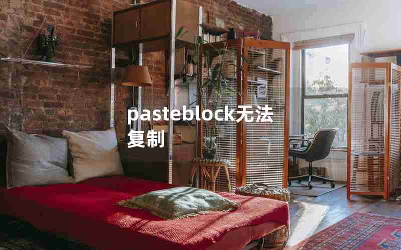 pasteblock无法复制