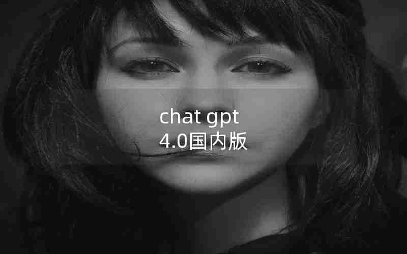 chat gpt 4.0国内版