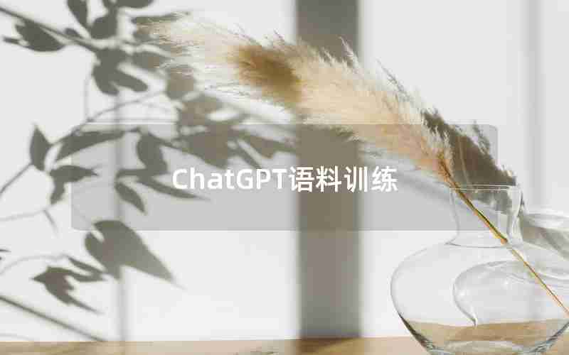 ChatGPT语料训练