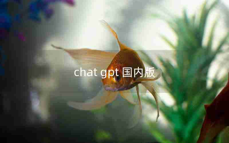 chat gpt 国内版