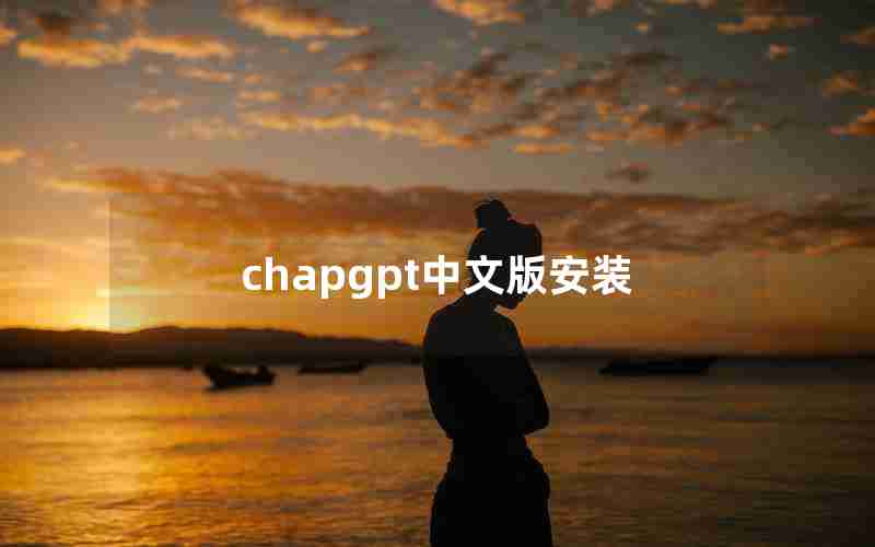 chapgpt中文版安装