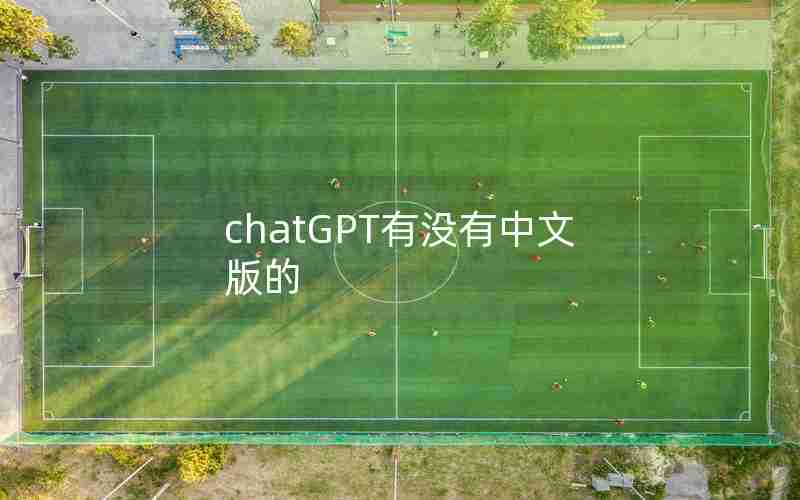 chatGPT有没有中文版的