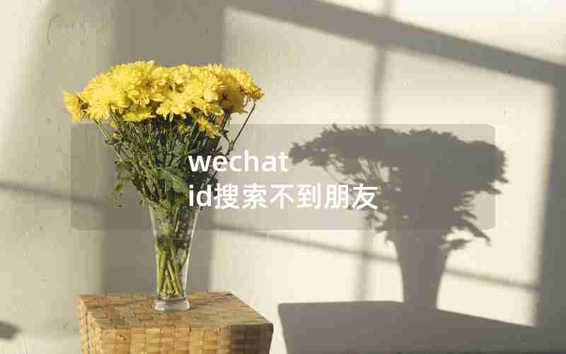 wechat id搜索不到朋友