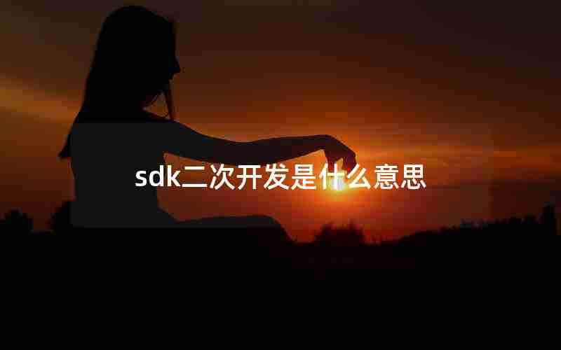 sdk二次开发是什么意思