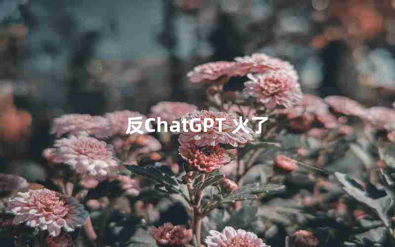 反ChatGPT 火了