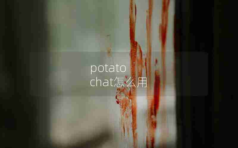 potato chat怎么用