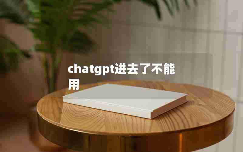 chatgpt进去了不能用