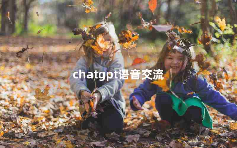 chatgpt语音交流