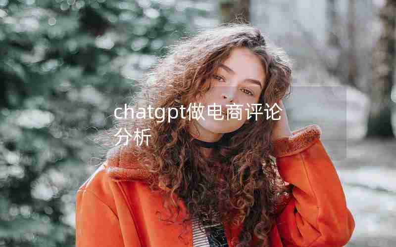 chatgpt做电商评论分析