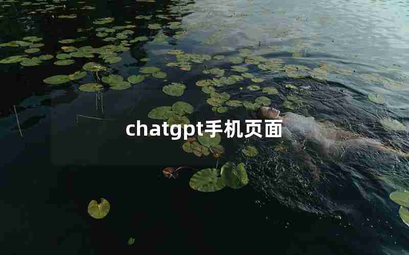 chatgpt手机页面