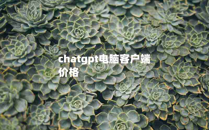 chatgpt电脑客户端价格