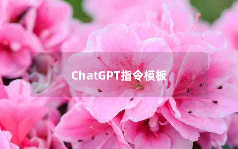 ChatGPT指令模板