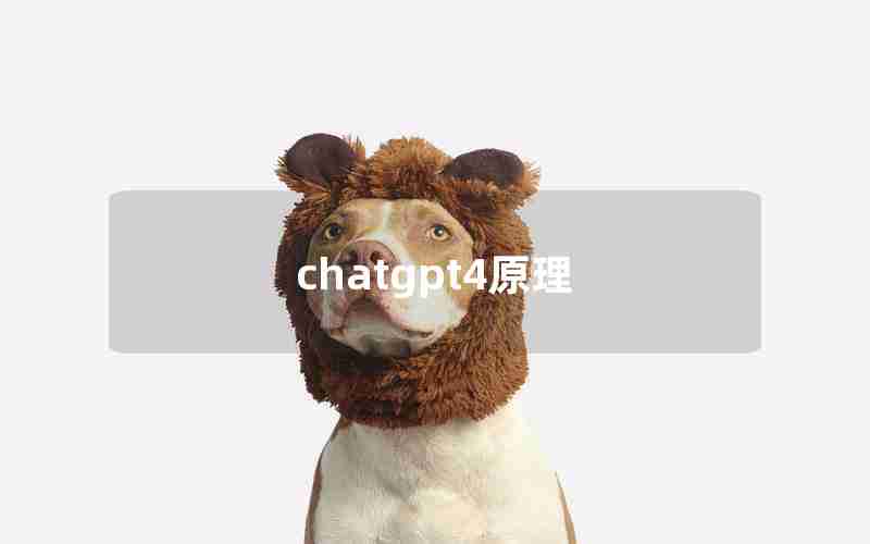 chatgpt4原理