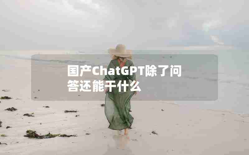 国产ChatGPT除了问答还能干什么