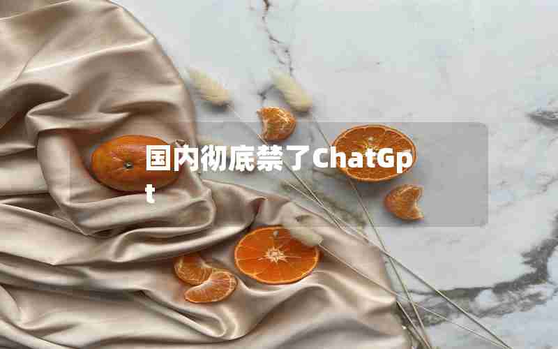 国内彻底禁了ChatGpt