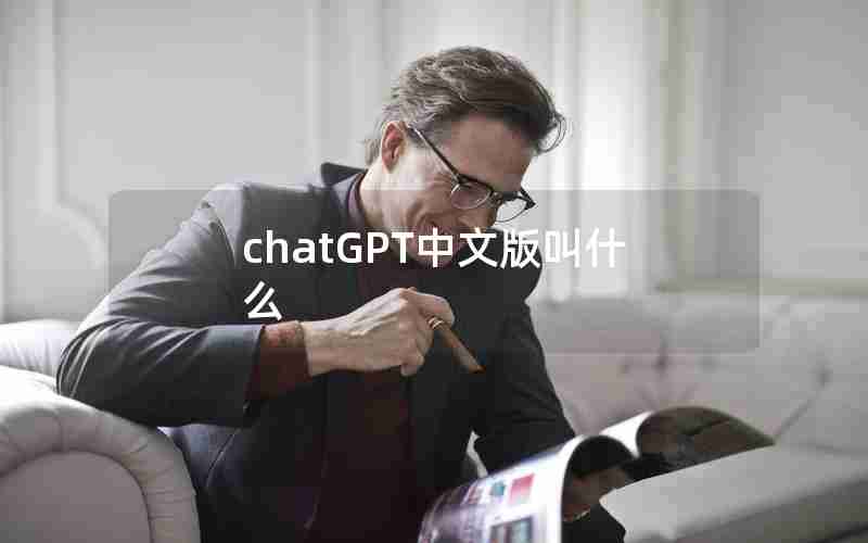 chatGPT中文版叫什么