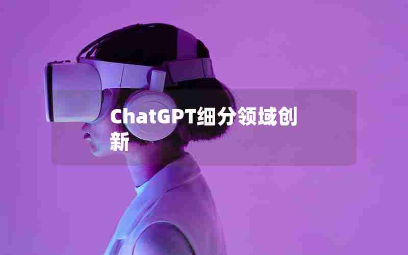 ChatGPT细分领域创新