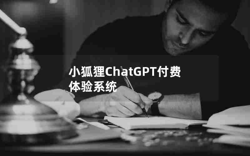 小狐狸ChatGPT付费体验系统