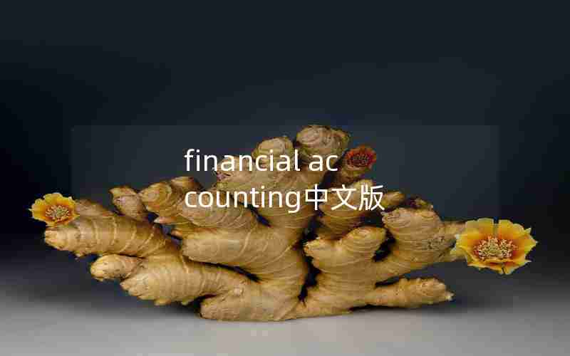 financial accounting中文版