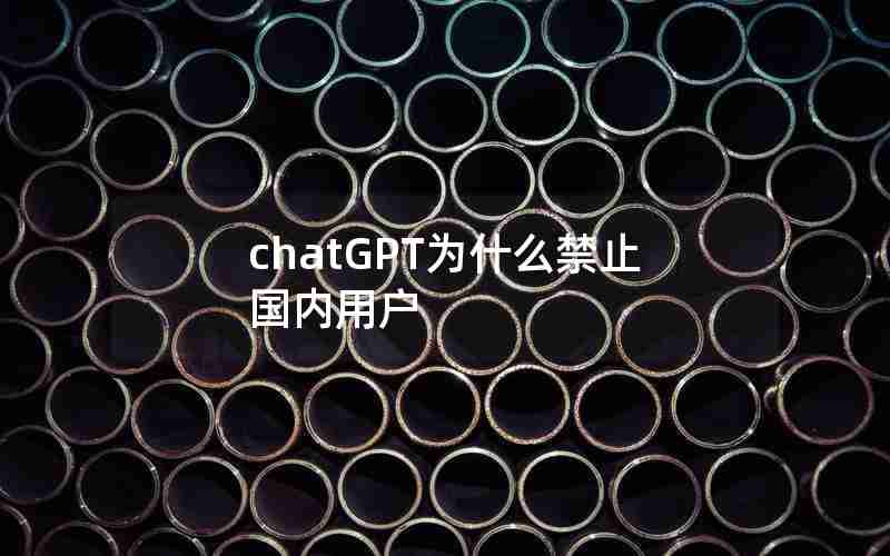 chatGPT为什么禁止国内用户