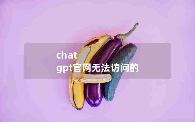 chat gpt官网无法访问的