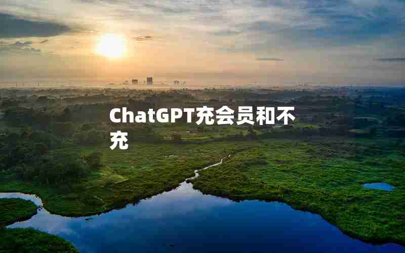 ChatGPT充会员和不充