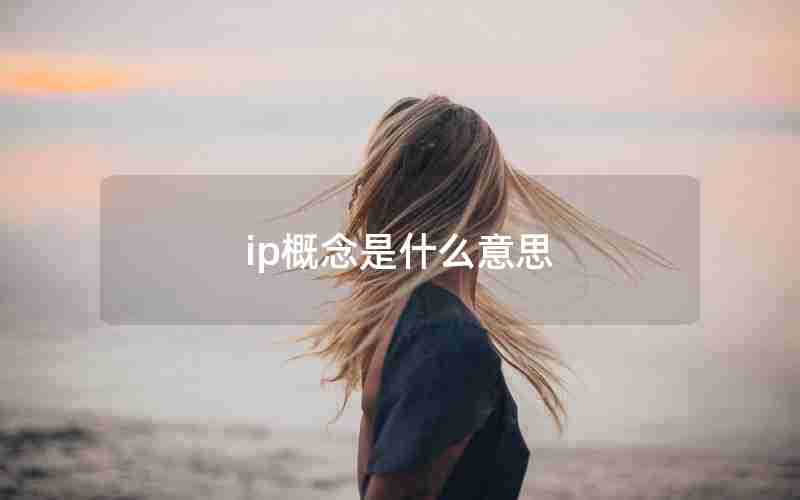 ip概念是什么意思