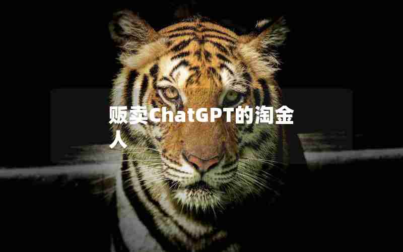 贩卖ChatGPT的淘金人