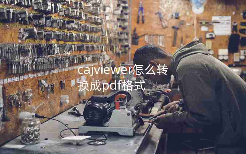 cajviewer怎么转换成pdf格式