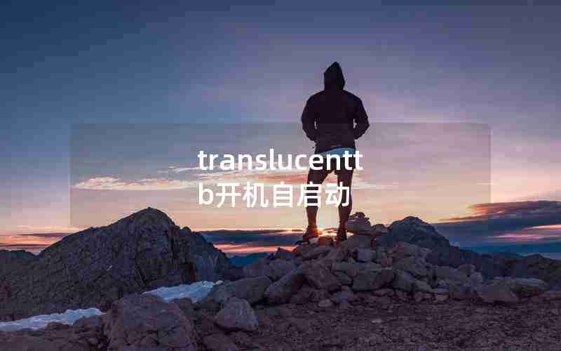 translucenttb开机自启动