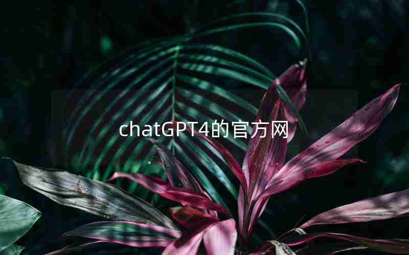 chatGPT4的官方网