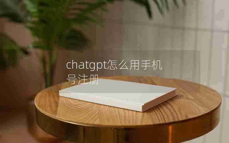 chatgpt怎么用手机号注册