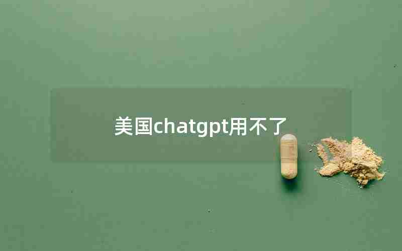 美国chatgpt用不了