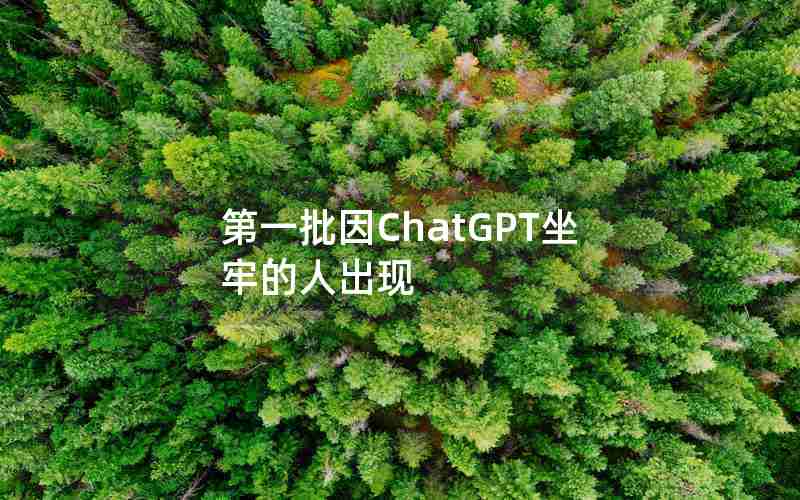 第一批因ChatGPT坐牢的人出现-国内为什么封禁chatGPT