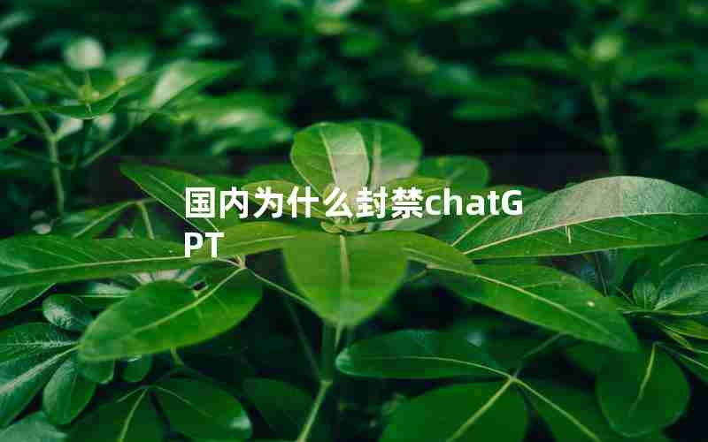 国内为什么封禁chatGPT