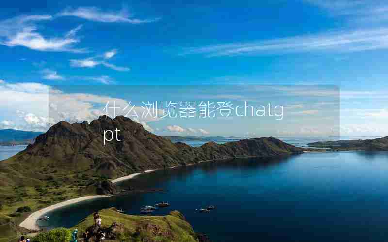 什么浏览器能登chatgpt(可以用手机登陆电脑版网页的浏览器)