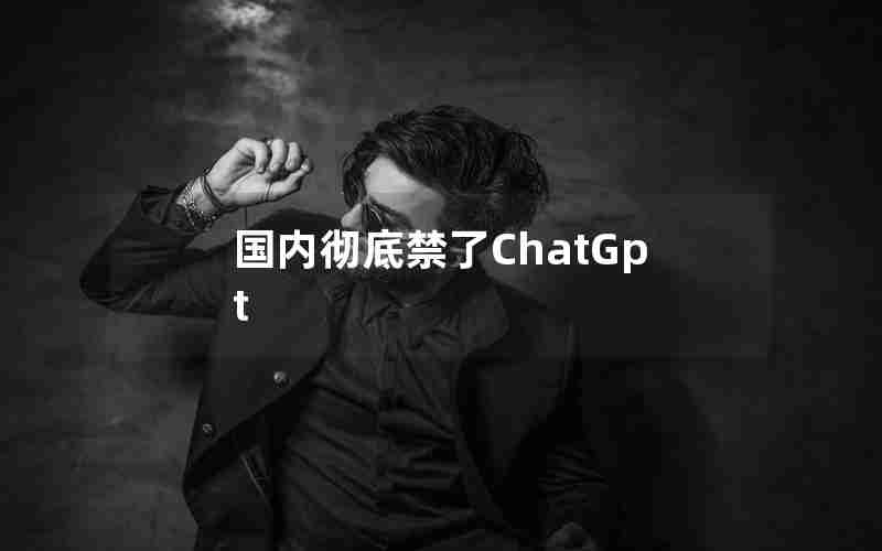 国内彻底禁了ChatGpt