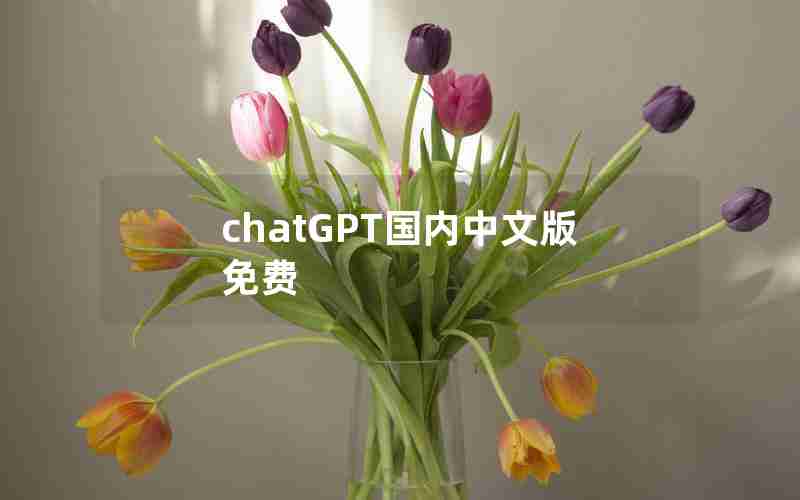 chatGPT国内中文版免费