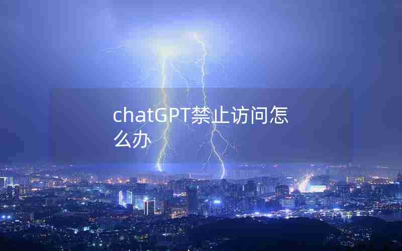 chatGPT禁止访问怎么办