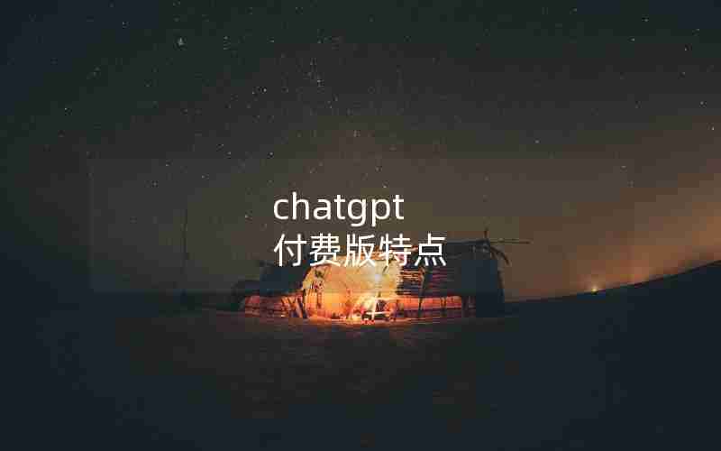 chatgpt 付费版特点