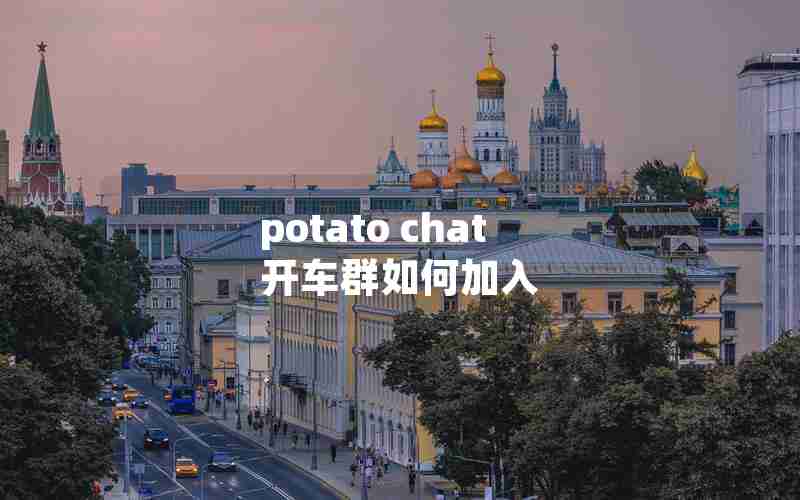 potato chat 开车群如何加入