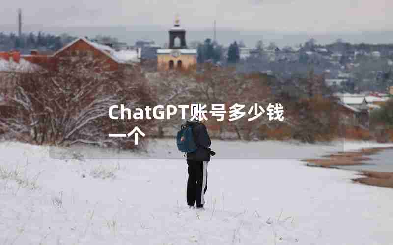 ChatGPT账号多少钱一个