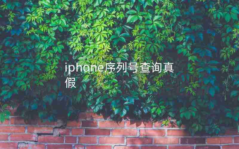 iphone序列号查询真假