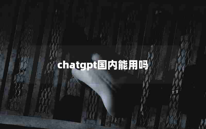 chatgpt国内能用吗